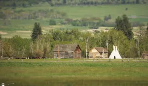 Fort Connah historic Hudson's Bay Company trading post in the Mission Valley, Montana